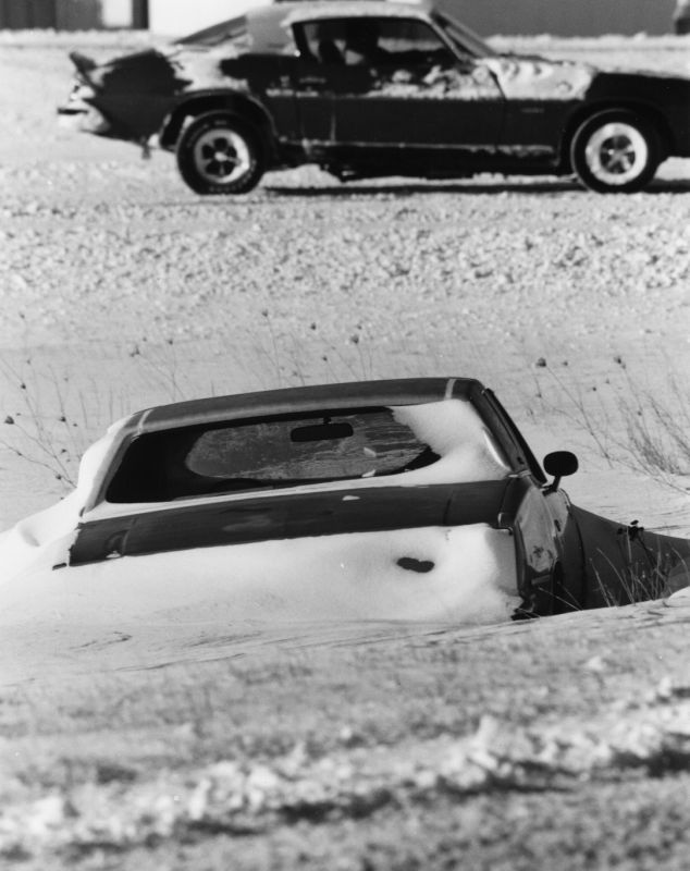 Slid off and abandoned